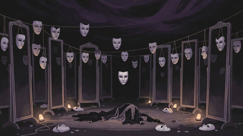 Nyssaril concept art — Every mask remembers the face that left it.
