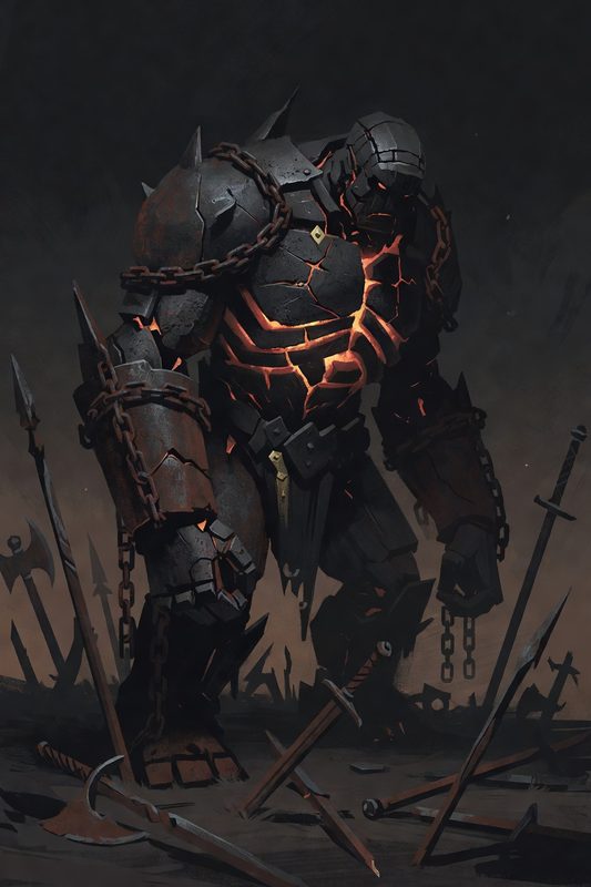 Välheimr concept art — The Chain-Eater — it never broke its chains. It ate them.